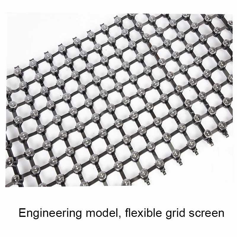 1M² LED P100-P31 Engineering Grid Screen Outdoor Full Color Waterproof Flexible Transparent Display High Brightness Video Wall