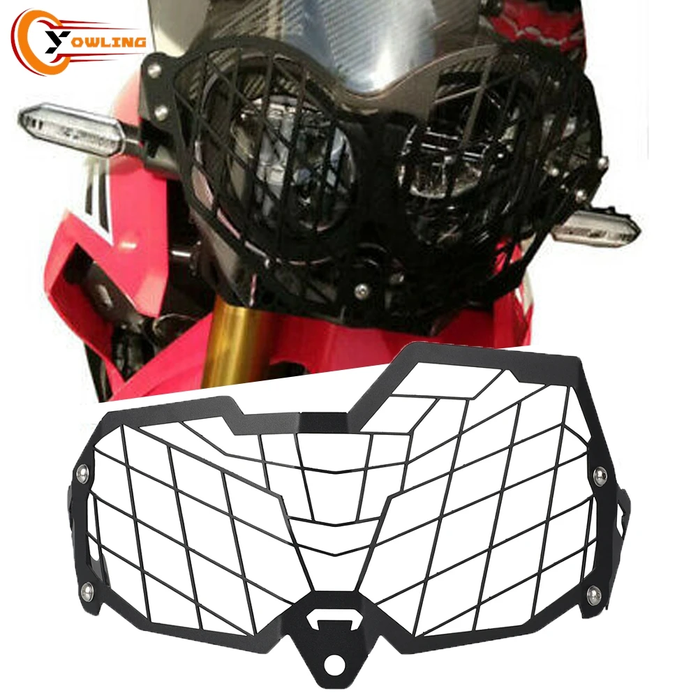 

Motorcycle Accessories Headlight Protector Cover Grill Aluminum For Honda CRF 250L 300L Rally 2017 2018-2021 CRF250L CRF300L