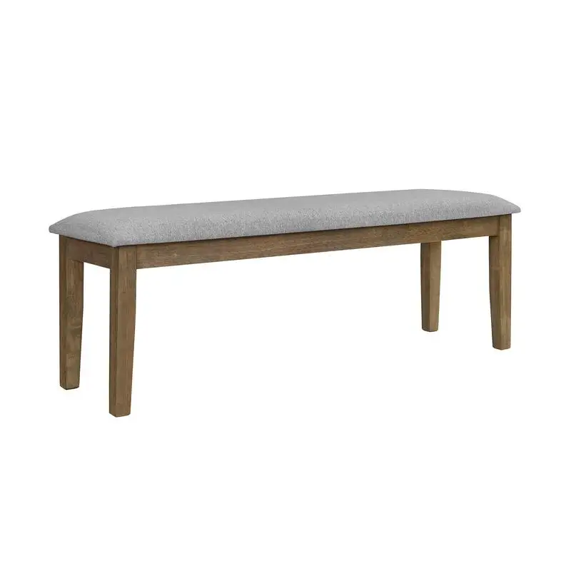 Grey Dining Bench - Stylish and Modern Seating for Kitchen or Dining Room, Perfect for Family Meals and Gatherings