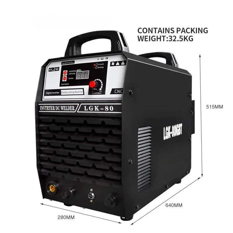 2024 Hot Sale Best Price Plasma Cutter Cut 80 220v Portable Cnc Plasma Cutting Machine Lgk 80