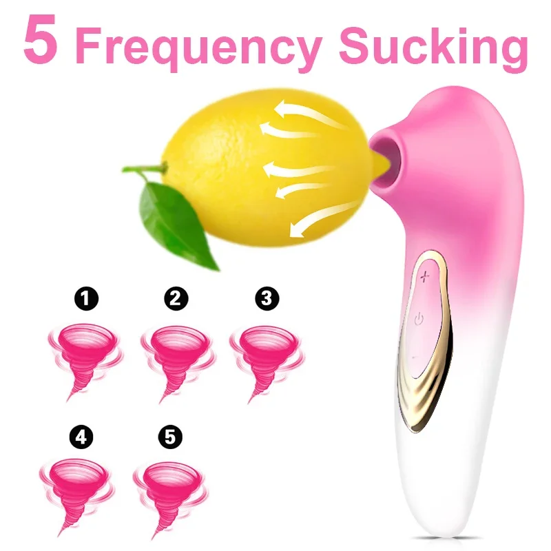 Sucking Vibrator Powerful Nipple Clit Sucker Vagina for Women Clitoris Vacuum Stimulator Female Masturbator Sex Toy for Adults