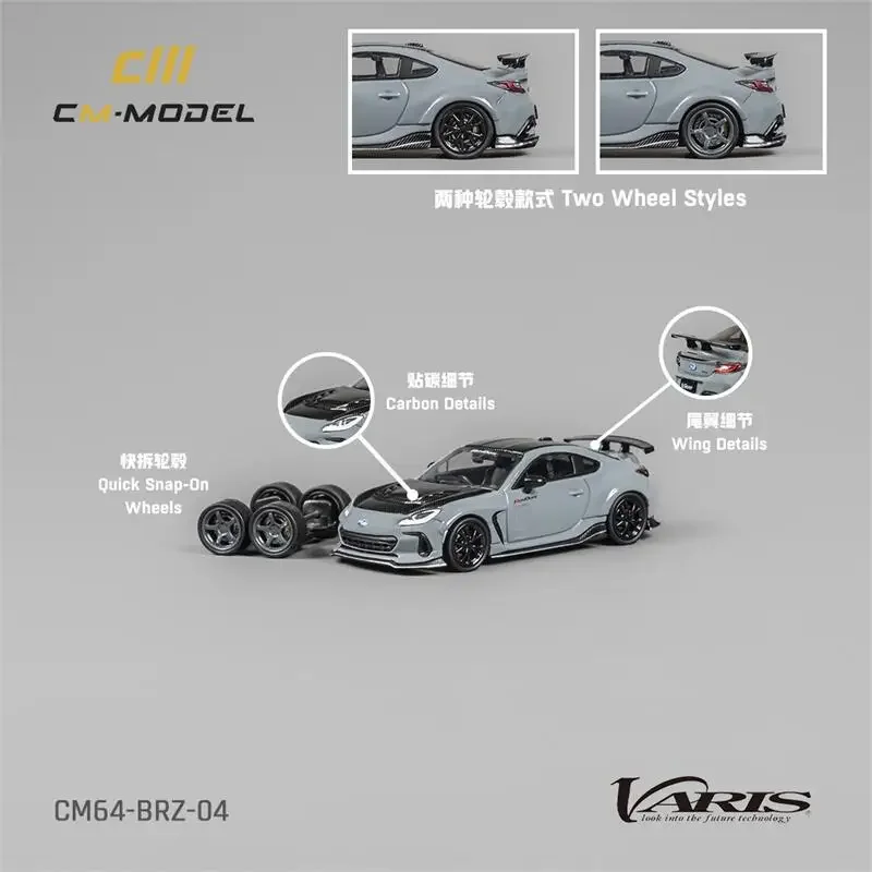 

CM MODEL 1:64 BRZ Varis BRZ ARISING-1 Gray Diecast Model Car