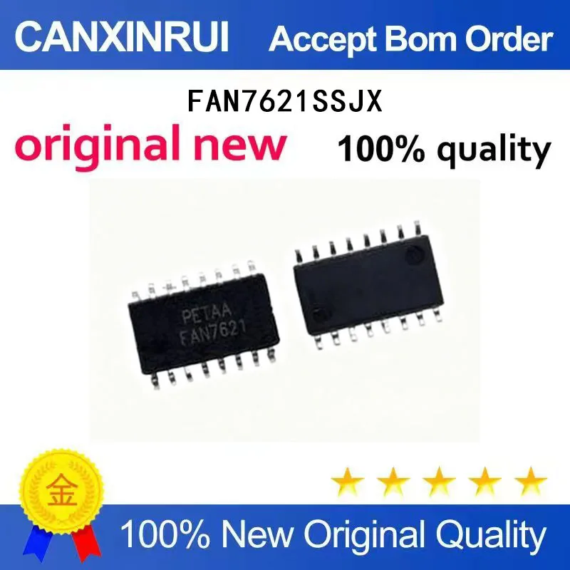 (5pieces)FAN7621SSJX Brand New FAN7621S FAN7621 SPC1012T SOP-16