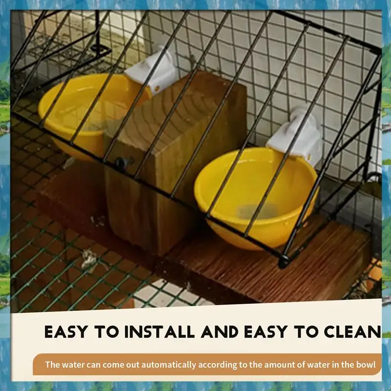 AB07 HOT 15 Stuks Kip Waterer Automatische Drinker Kip Feeder Plastic Gevogelte Water Drinkbekers Gevogelte Boerderij Dier Levert