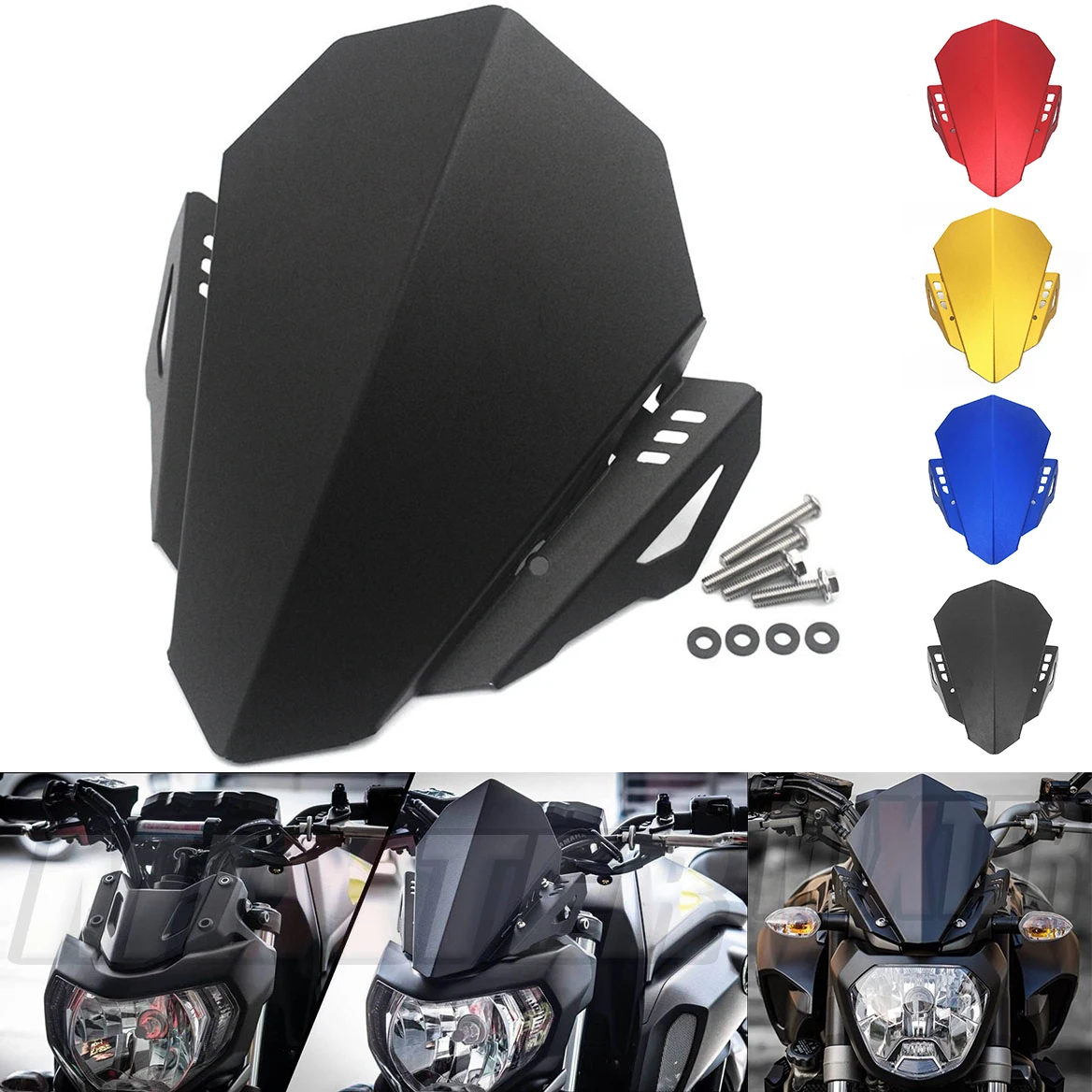 

Fit For YAMAHA MT07 FZ07 2018 2019 2020 Windscreen Windshield Protective cover Wind Deflector motorcycle MT 07 MT-07 FZ 07