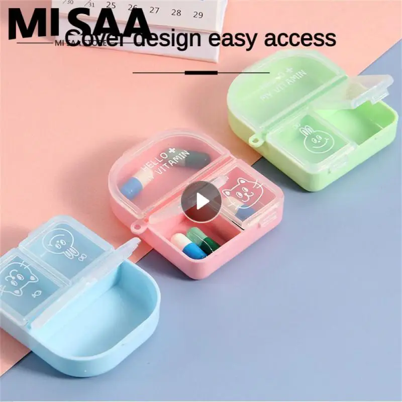 Tcare Travel Pill Organizer Moisture Proof Pills Box For Pocket Purse Daily Pill Case Portable Medicine Vitamin Holder Container