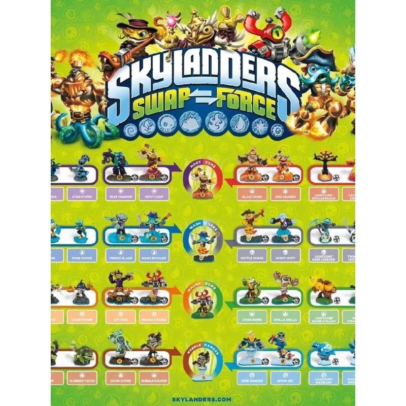 

Skylander Swap Force Game Console Chips Cards Spyro Dragon Imaginit Collection Children Boys Gifts 1-28