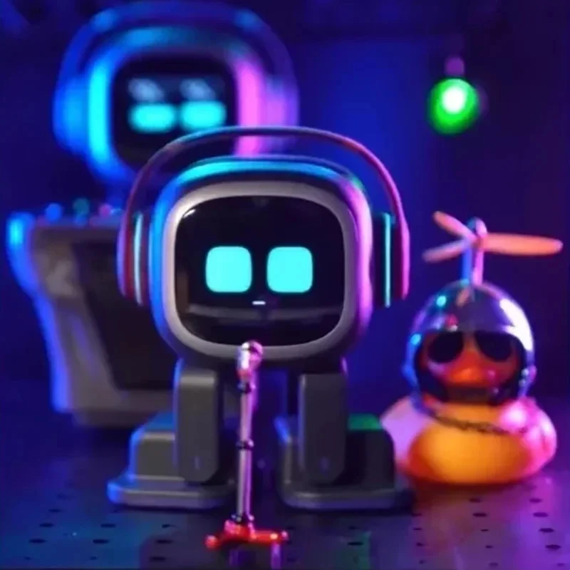 2026 Emo AI Desktop Robot Companion | Features voice interaction, facial recognition, music playback, and dancing capabilities