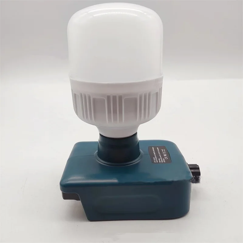 Cordless LED Work Light 12W LED Bulb For Makita/Dewalt/Milwaukee 18V 20V Li-ion Battery Dimming Cool White Lamp Outdoor Lighting