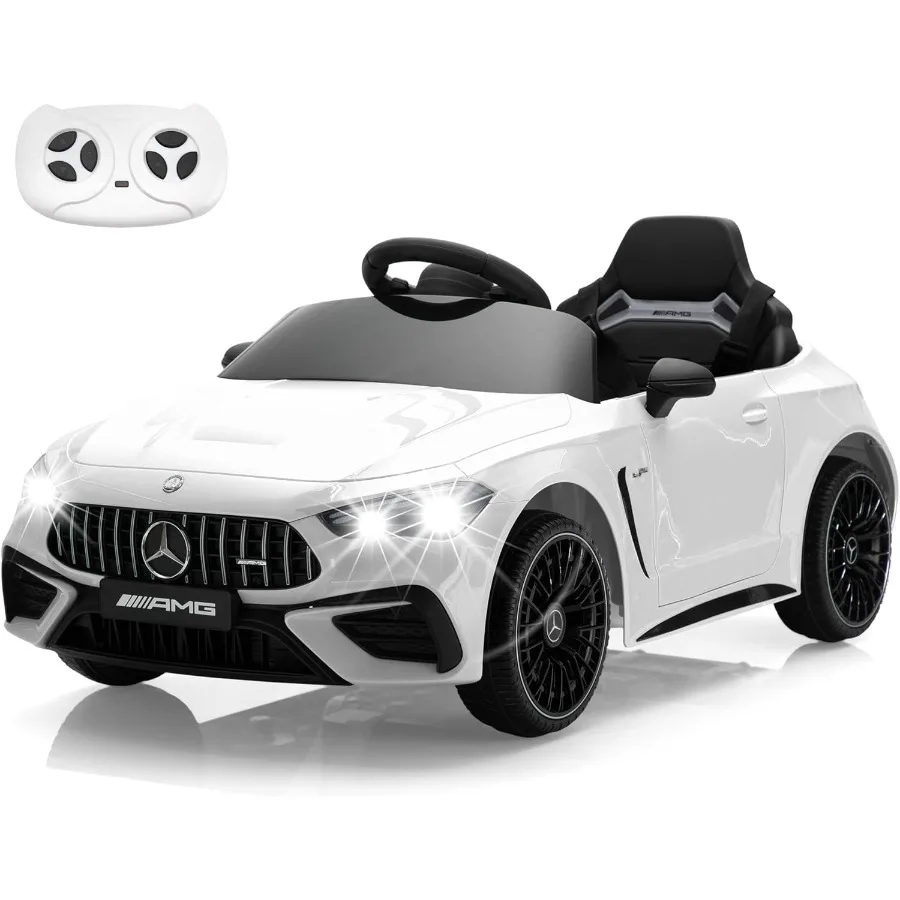 Licensed Kids Electric Car, Children Ride On Toy, Battey-Powered Vehicle with Parental Remote Control/Soft Start/3 Speeds/Horn &