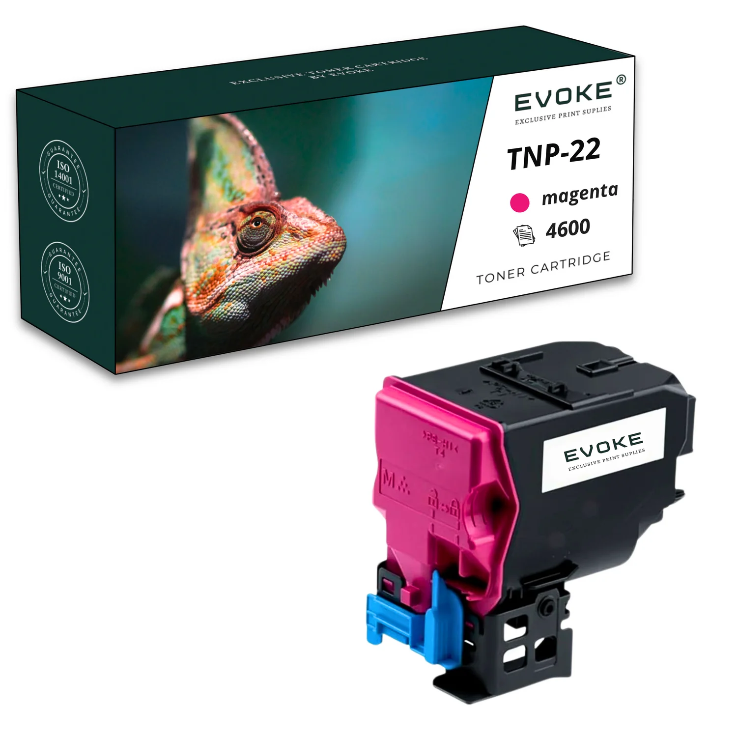 Evoke Compatibele Toner voor Konica Minolta Tnp-22M Tnp22M Tnp-22 Tnp22 A0X5352 Magenta 4600 Pagina's C35 C35P