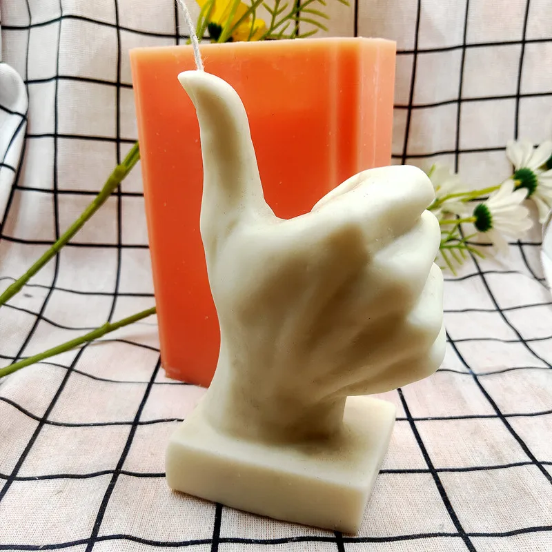 

Thump Up Positive Gesture Candle Mold Silicone Clay Handmade Gift Moulds Home Decor