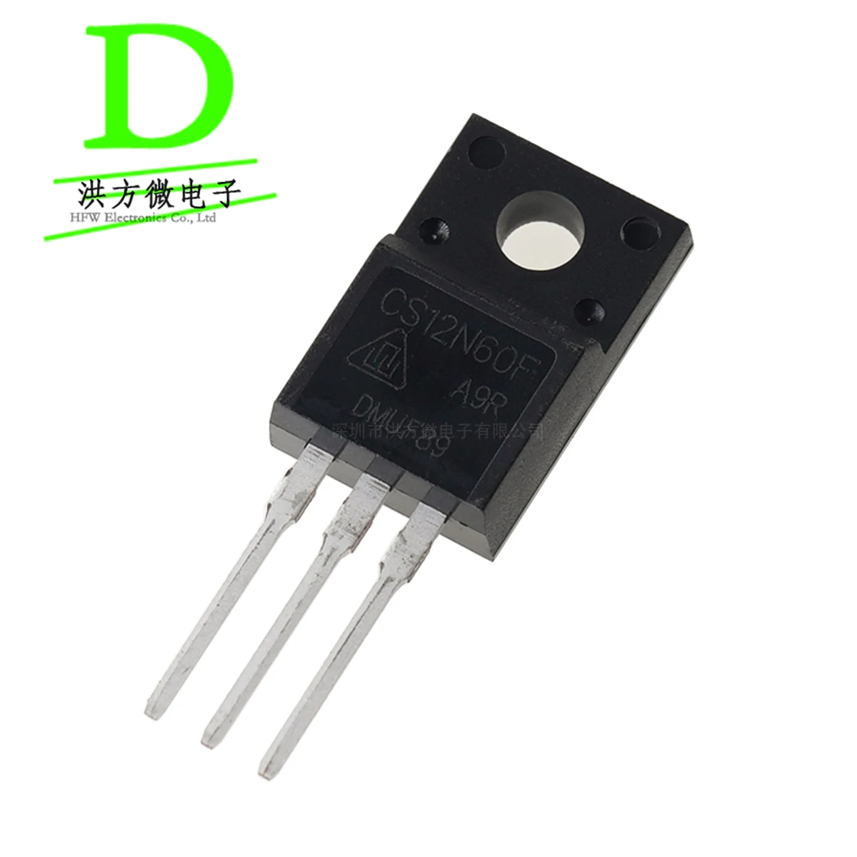 10pcs CRMICRO Brand MOSFET N-CHANNEL CS12N60FA9R TO-220F 650V 12A