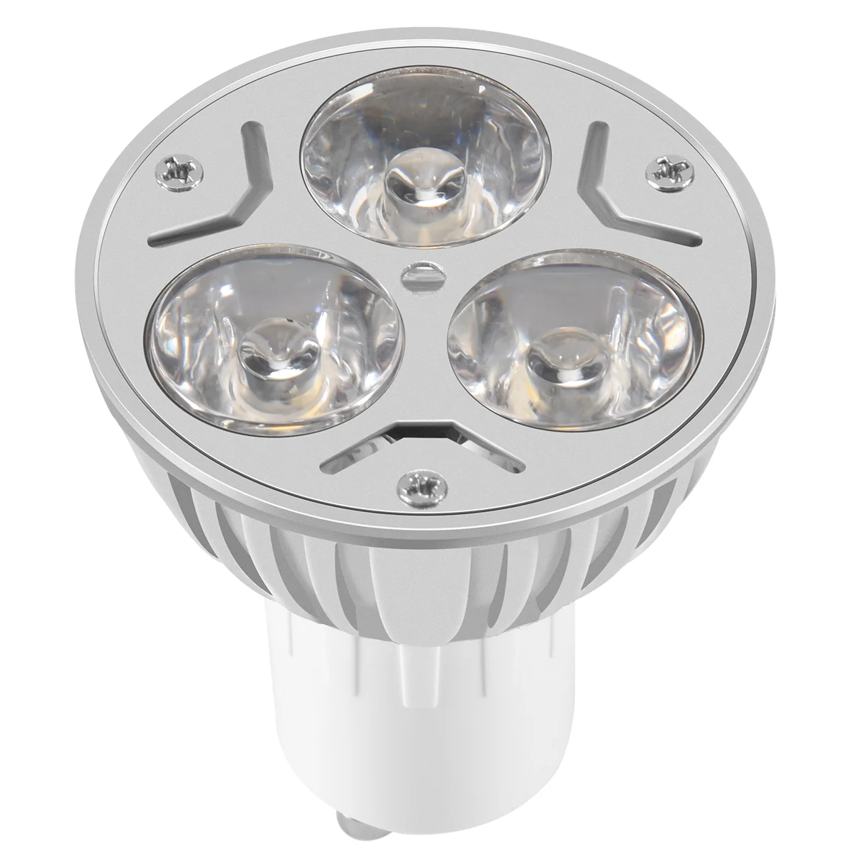 Bombilla de lámpara GU10, 3 LED, blanco cálido, 3W, 5W, 12V