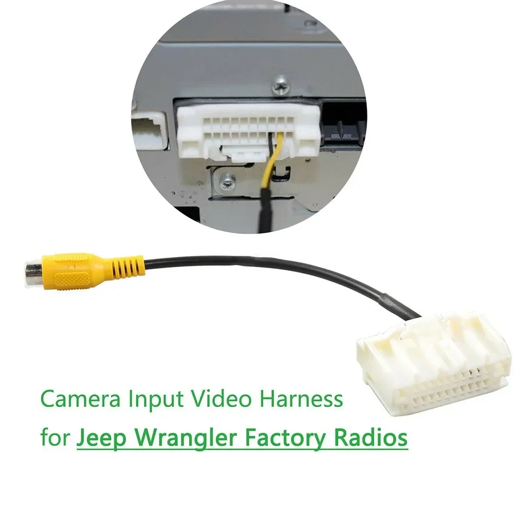 High-Quality New Useful Camera Input Video Harness Input Navigation PVC For Jeep Video Backup Factory Head Unit