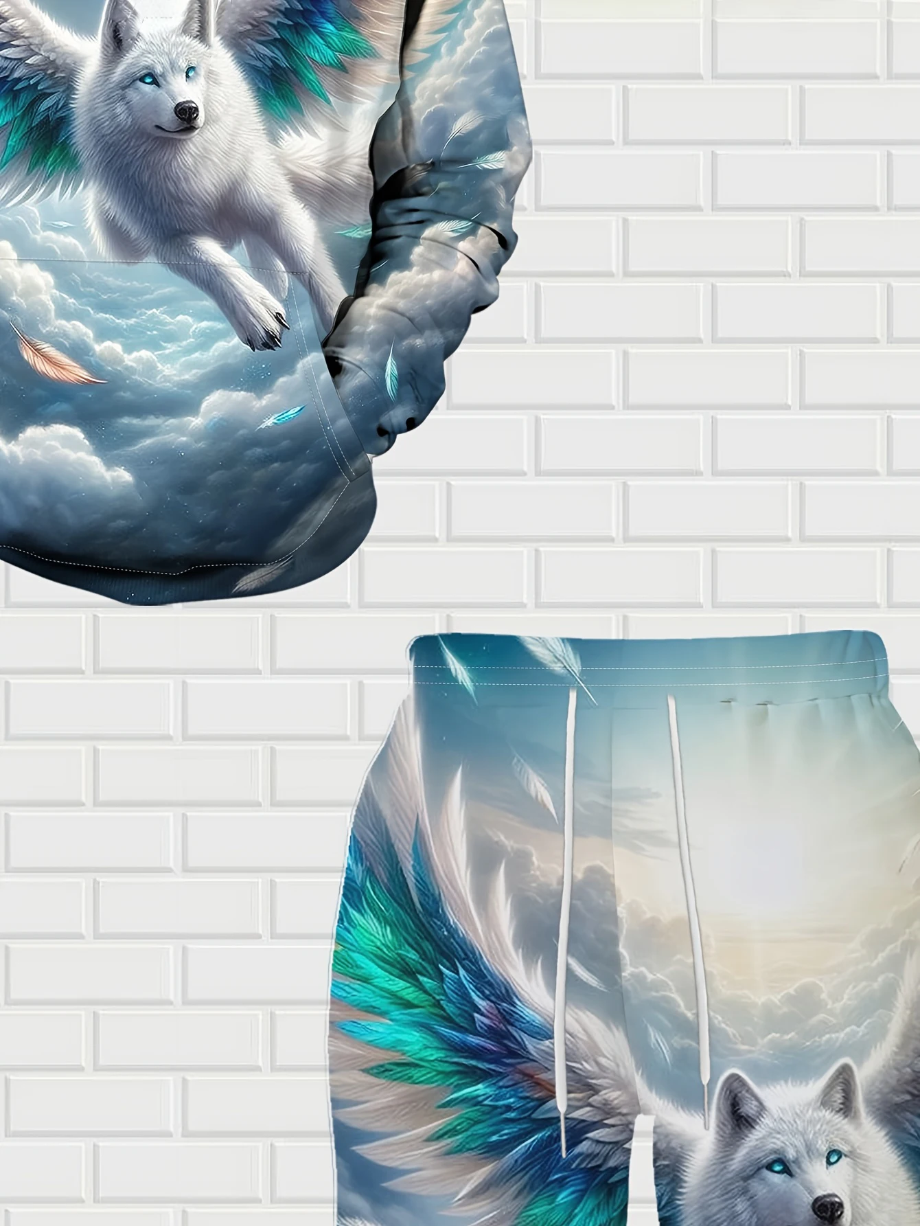 جديد وصول عارضة الشتاء الخريف الكلب نمط 3D مطبوعة هوديي وسراويل مجموعة رياضية 2 قطعة مجموعة ملابس رياضية الرجال الملابس البدلة #6