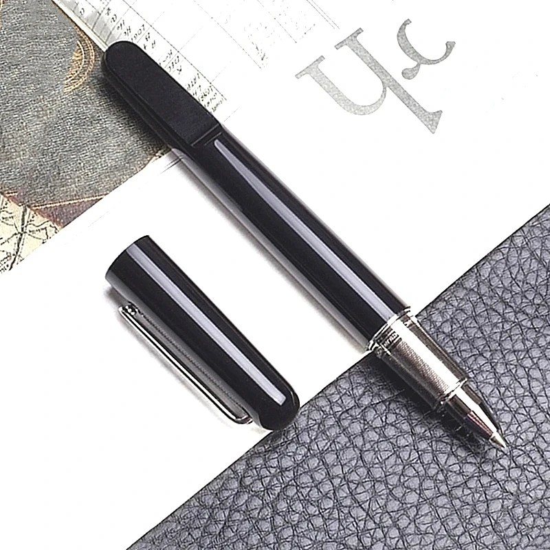 Luxury MB Magnetic Pen High Quality M Series Rollerball Pen Black Resin Plating Office School Stationery Writing Smooth Gel Pens