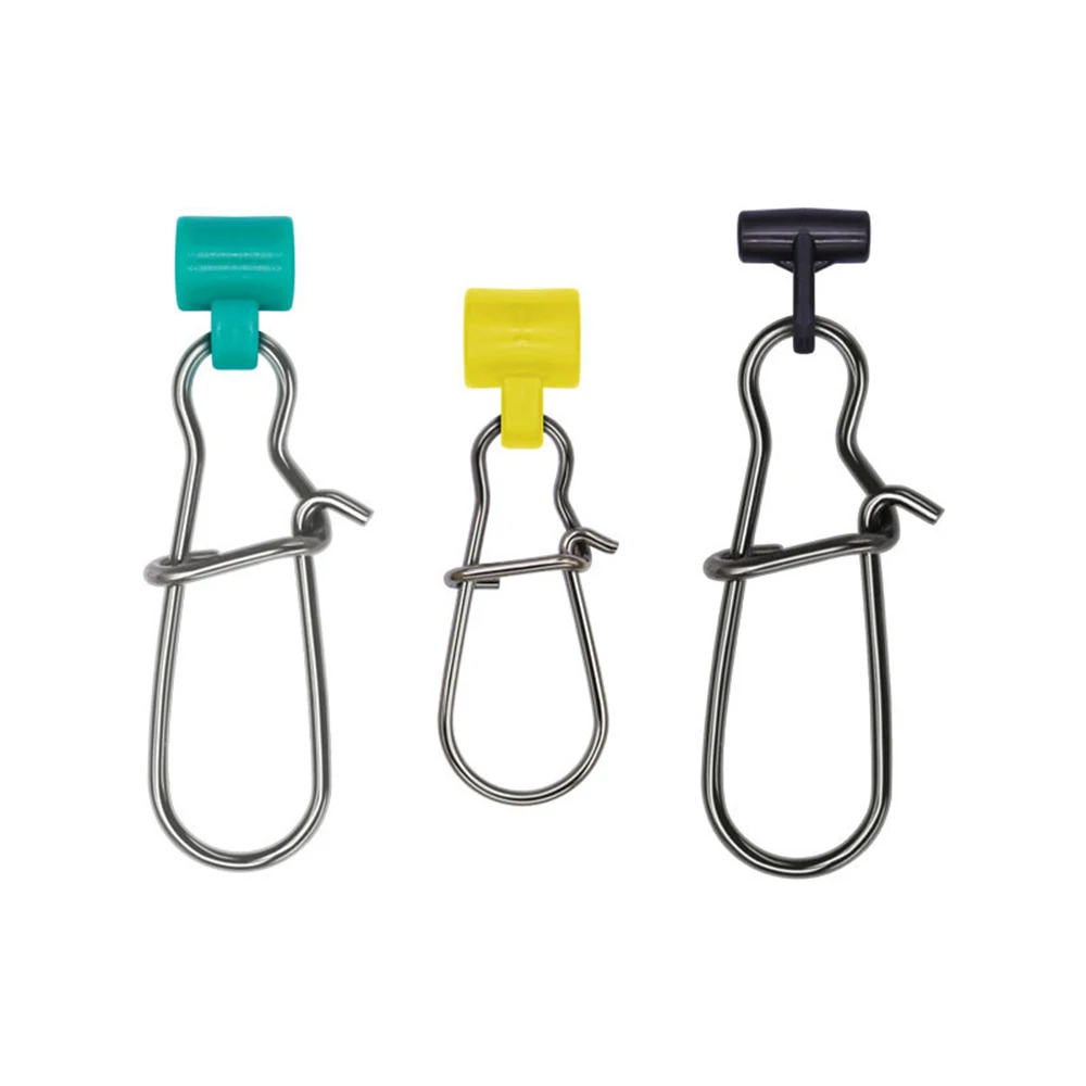 

200pcs Plastic Stainless Steel Strong Pull Pin Clip Snap Connector Bearing Swivel Lure Fishing Tools Tackle Accessories Pesca