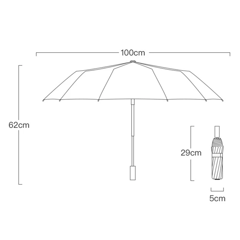 Windproof Anti-uv Three-folding Retro Umbrella 16 Ribs Wood Handle Chinese Classical Umbrella Gift Outdoor For Women Men Parasol