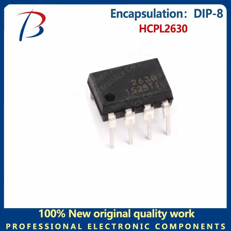 10pcs   In-line HCPL2630 package DIP-8 photocoupler chip