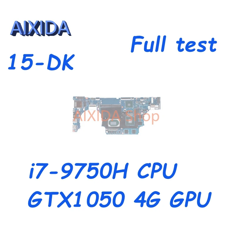 AIXIDA L58868-601 L58868-001 L61346-601 FPC52 LA-H461P For HP GAMING 15-DK TPN-C141 Laptop Motherboard i7-9750H CPU GTX1050 4G