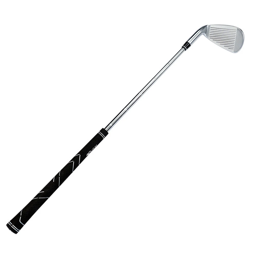 Golf Short Club No.7 Iron Indoor Swing Practice Club 62cm Steel Club Body Shape Correction Grip Golf Wedge Trainer