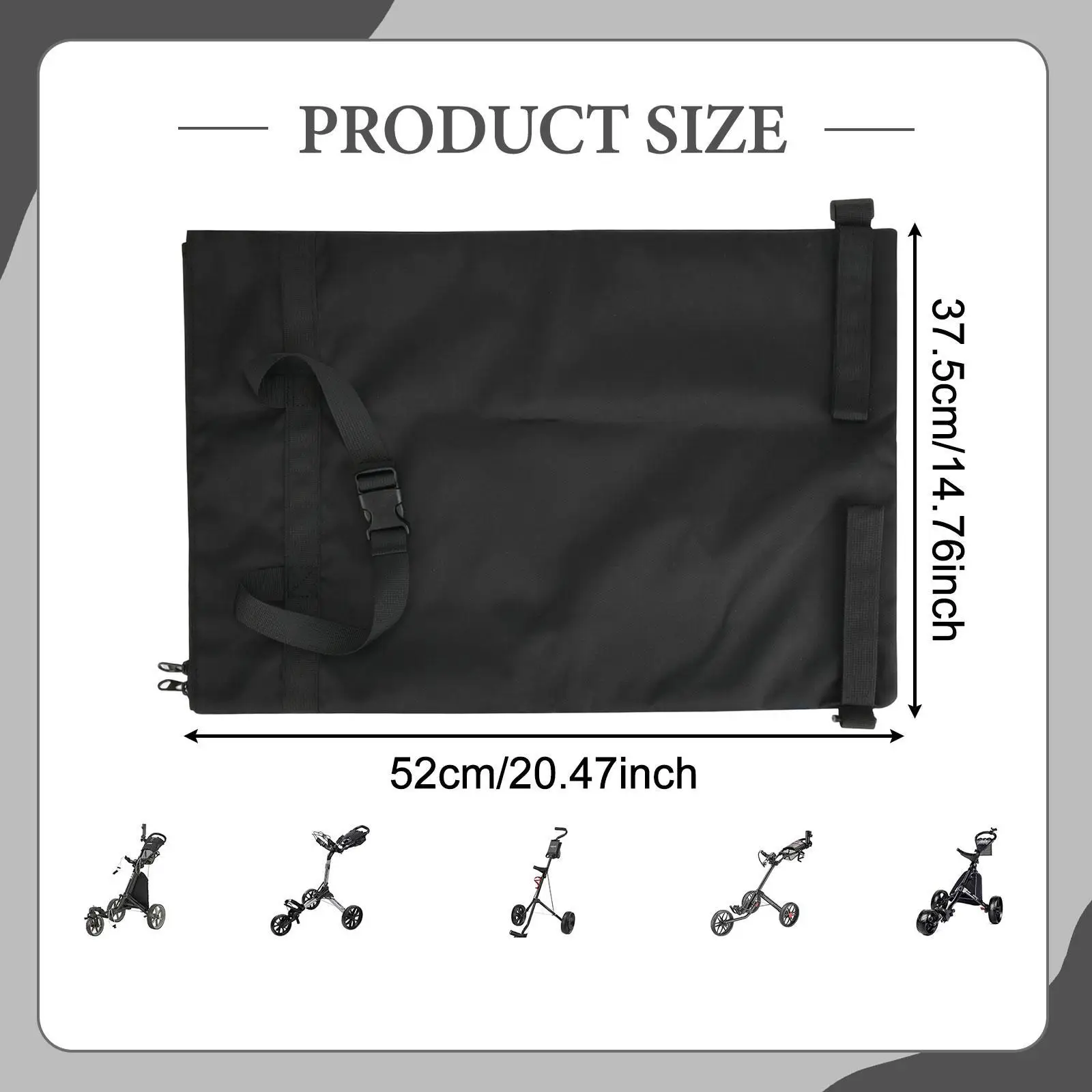 Golf Push Cart Zubehör Aufbewahrungstasche Wiederverwendbare Halter Tasche Geschenk Große Kapazität Rückseite Verlängerung Aufbewahrungstasche Organizer