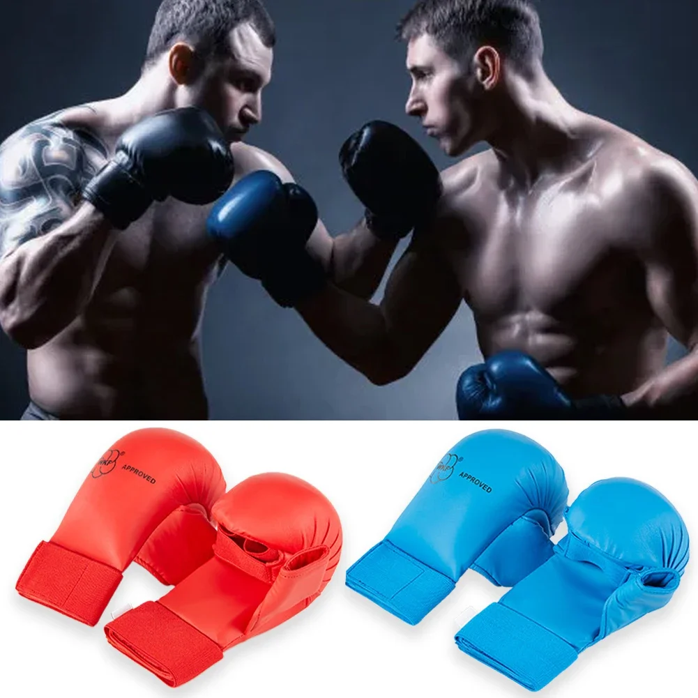 Karate Gloves Thumb Protection Thickened Model Professional Karate Hand Guard MMA Adult Children Hand Guard Boxing Gloves