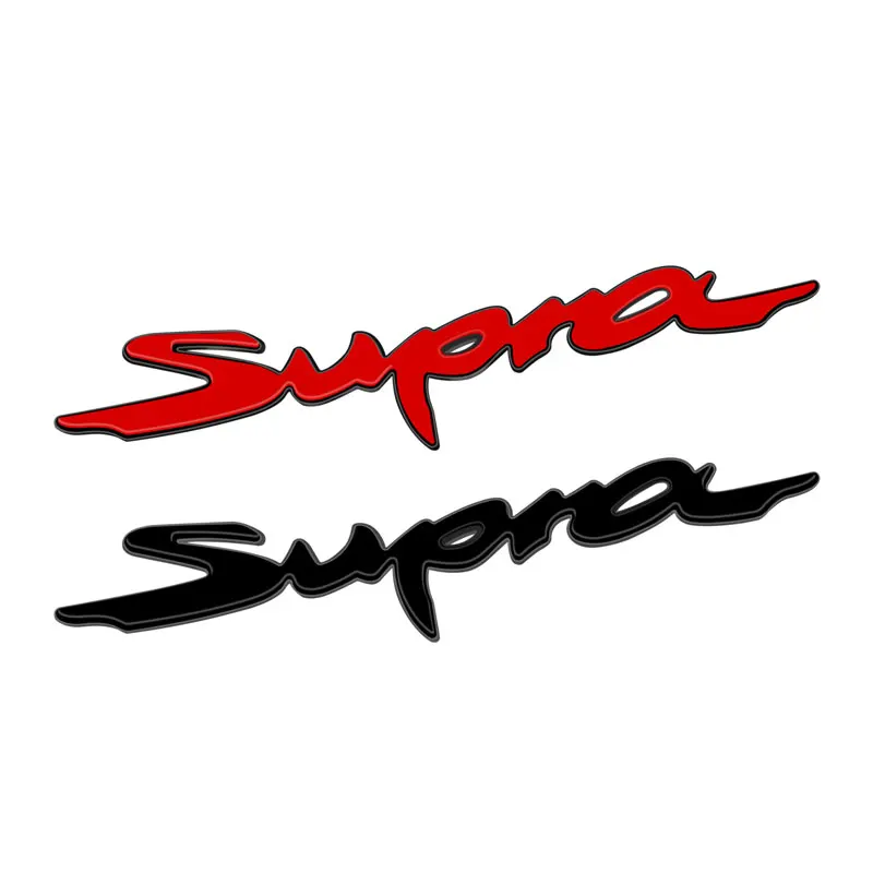 Car Styling ABS Plastic Supra Letter Logo Sticker Rear Bumper Tail Trunk Rear Emblem Badge Decal Auto Accessories