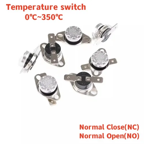 Imagen 1 del producto Termostato bimetálico KSD301, interruptor de temperatura, Control térmico, 0C ~ 350C, 75C, 85C, 95C, 105C, 125C, 135C, 145C, 180C, 250C, 300C, 350C