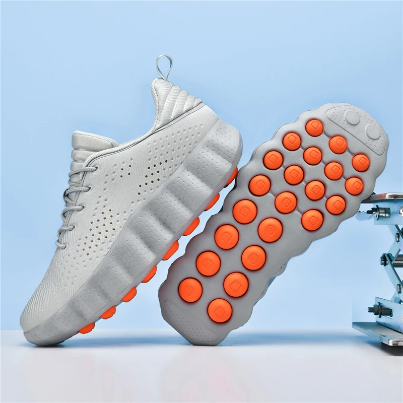 ClaWave Running Shoes for Men And Women with Massage Particles Supercritical Cushioning Breathable Knit Non-Slip Walking Sports