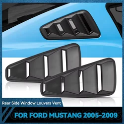 Car 1/4 Quarter Side Window Louvers Scoop Cover Vent For Ford Mustang 2005 2006 2007-2009 Air Vent Sticker Side Fender Sticker