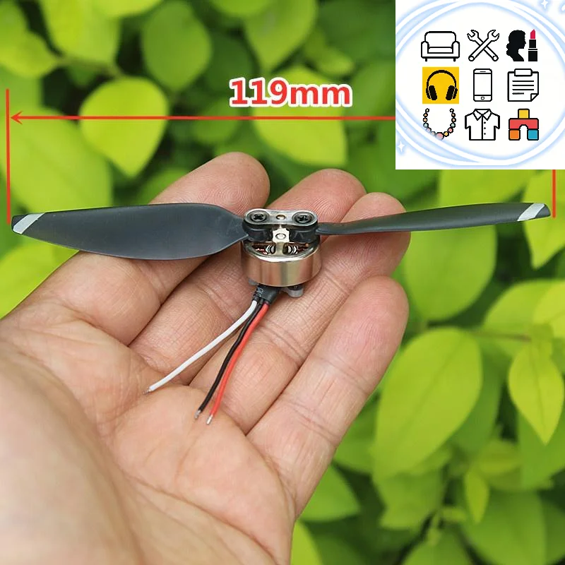 1 Set High Speed A/B Propeller 2500KV 18mm 2S-3S Micro Brushless Motor For Drone FPV Quadcopter Drone UAV Aircraft Engine