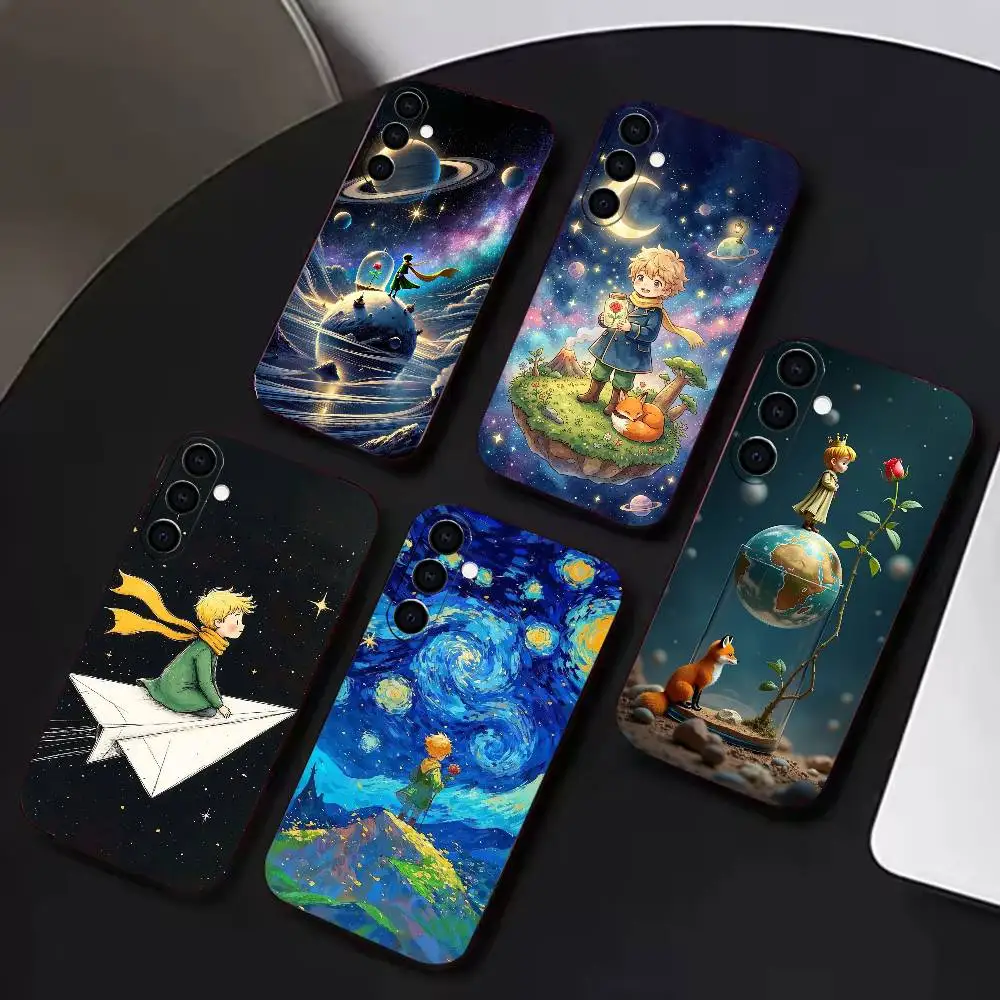 The L-Little P-Princes  Phone Case For Samsung A72,A53,A71,A70,A52,A73,A51,Silicone Black Soft