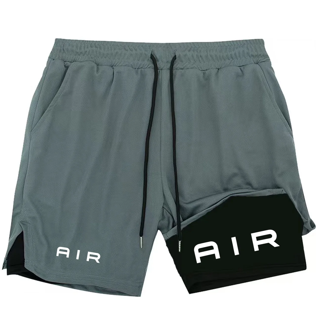 

Men Running Shorts 2 In 1 Double-deck Sport Sportswear Gym Fitness Short Pants Training Jogging Bottom Men's Clothing
