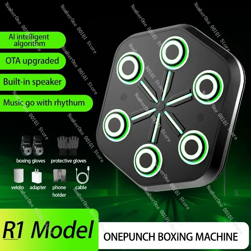 RS ONEPUNCH New Hit Music Boxing Machine No-Punch Music Game Boxing Trainer Onepunch Fitness Exercise Boxing Machine