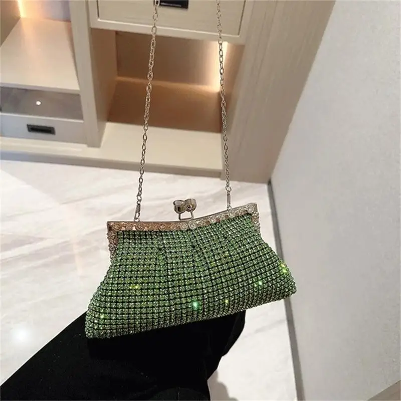 

63HC Women Evening Bag Handbag Party Wedding Bridal Clutch with Detachable Chain