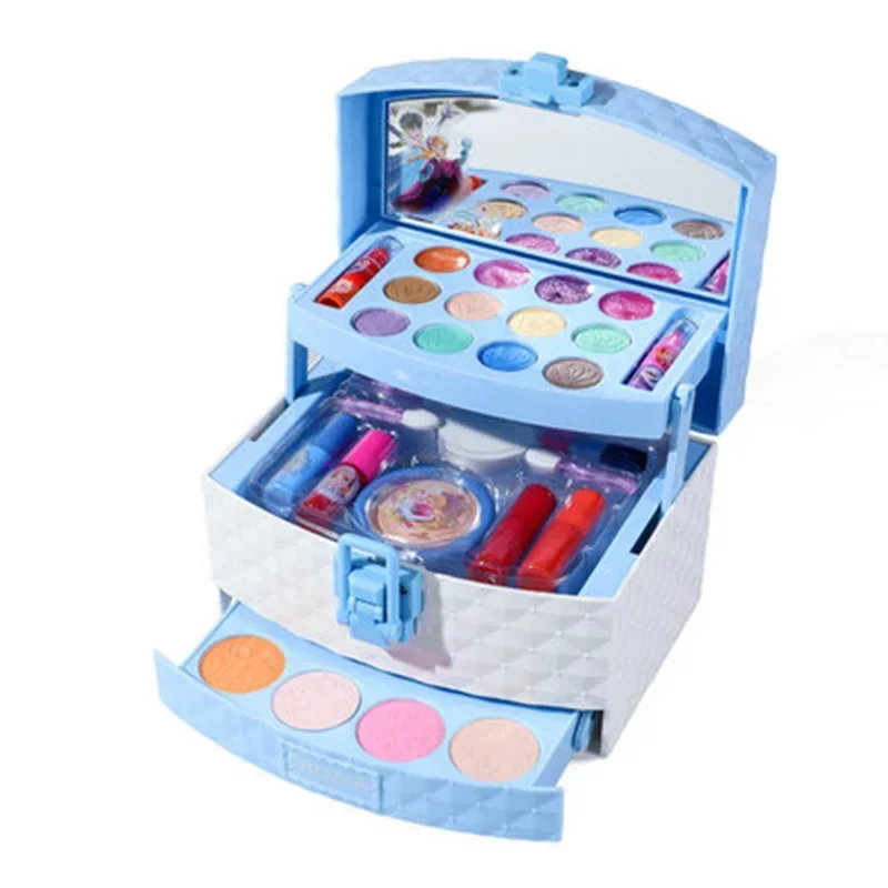 Disney New girls frozen  princess elsa Cosmetics Make up box set  snow White Beauty toys kids Christmas present gift