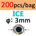 200 piezas de hielo de 3 mm