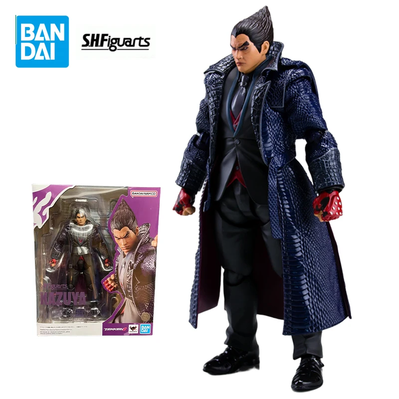 Bandai S.H.Figuarts KAZUYA MISHIMA Action Figure Tekken 8 Amine Figures Doll Model Model Kit Gifts for Boys Toys For Children