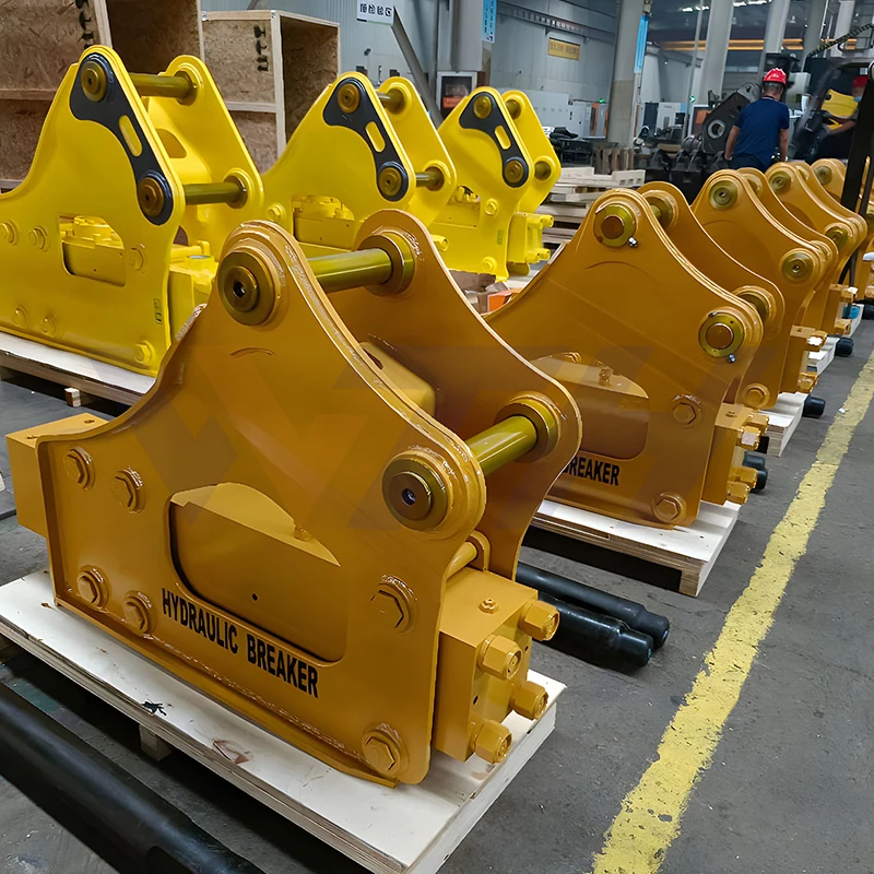 Broken Hammer Attachment Hammer Breakers High Strength for Steel Slag Industrial Waste Crushing Low Noise
