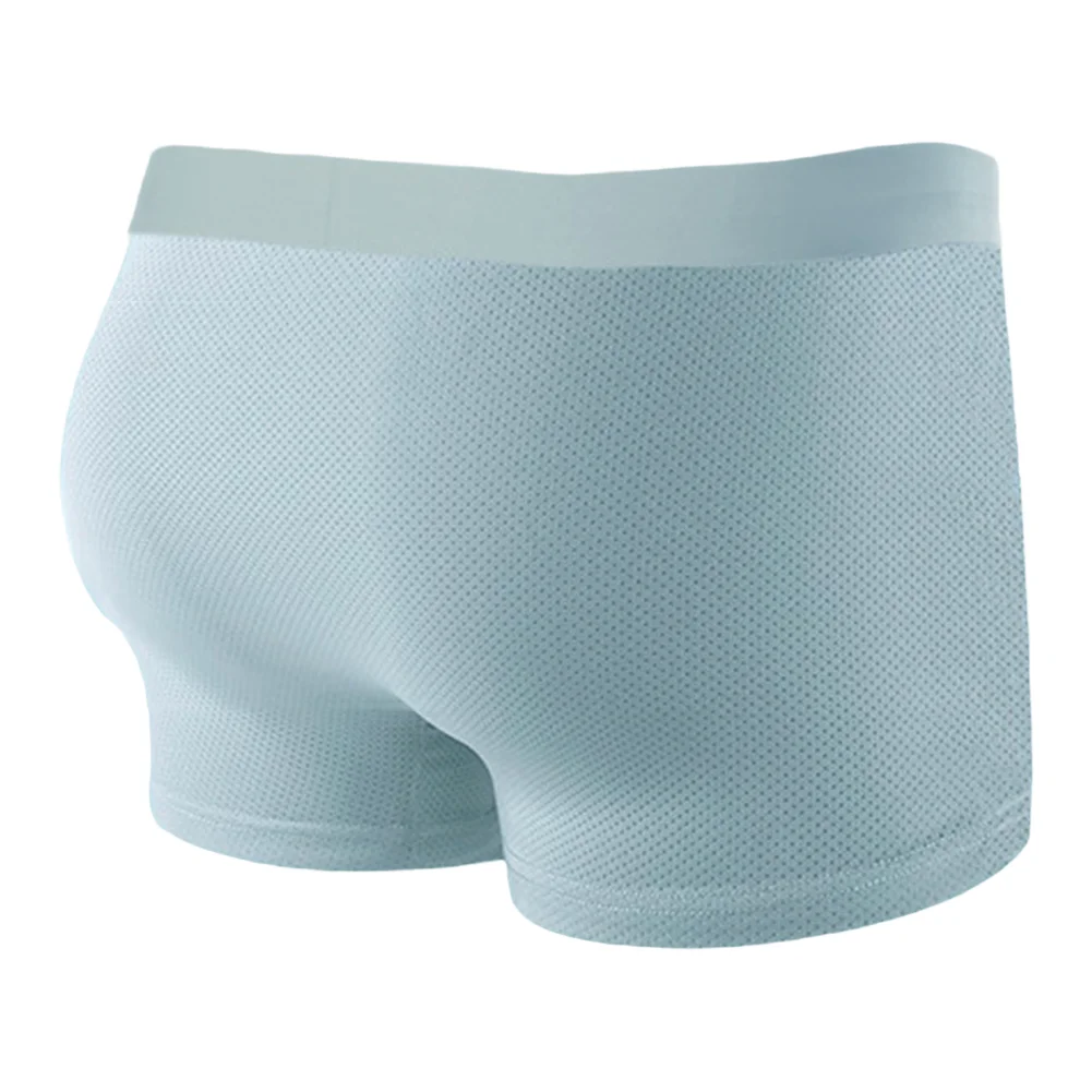

Elastic Quick Drying Men Boxers Shorts Briefs Summer Cooling Ice Silk U Pouch Lingerie Underwear Man Daily Panties