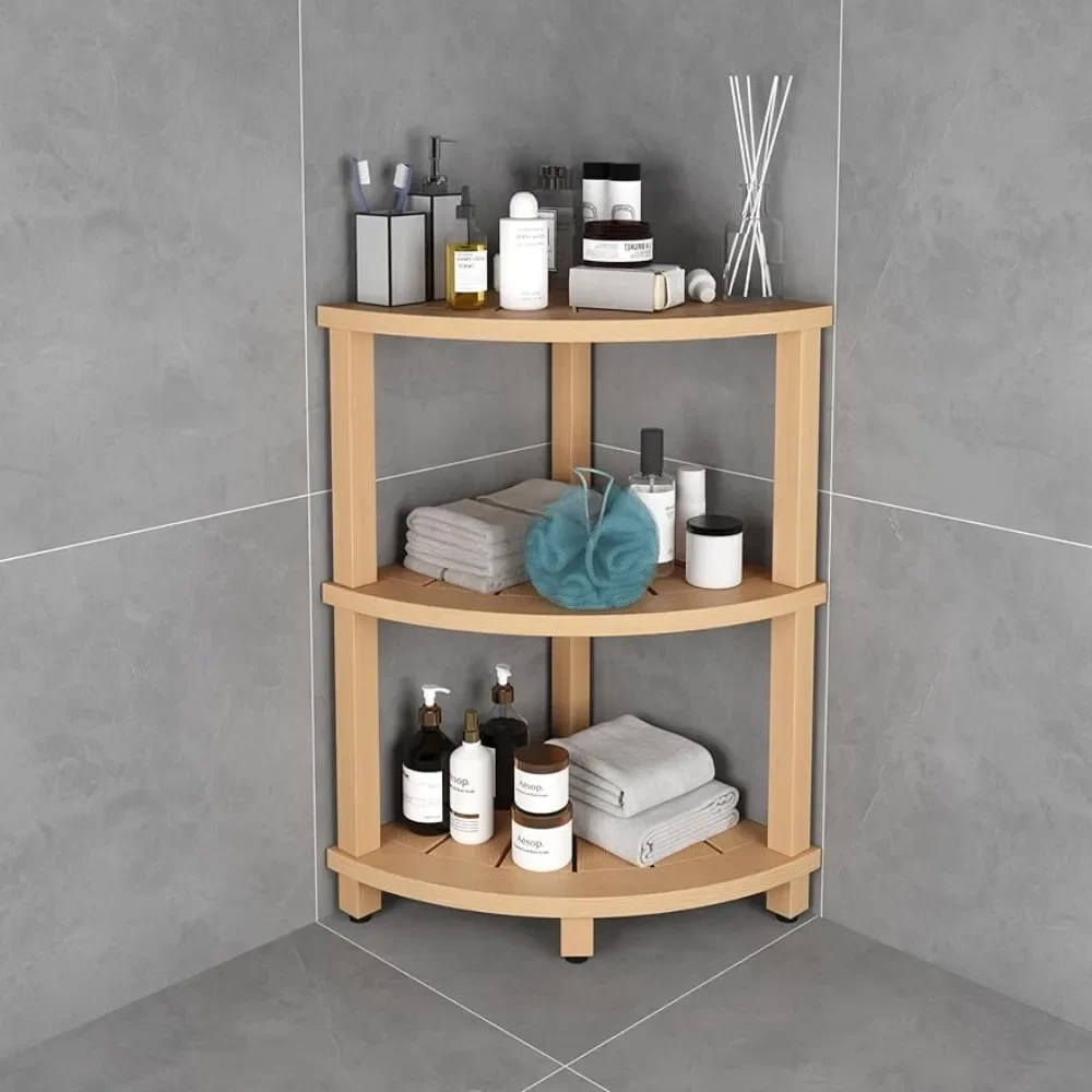 

Shelf in the Bathroom Furniture Organizer Free Standing Corner Storage Rack for Living Room PS Shower Caddy Stand Rustproof Home