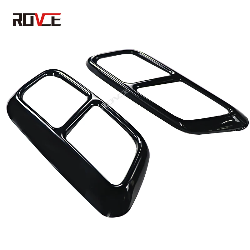 Exhaust Pipe Tail Cover Car Accessories Exterior Rear Muffler Pipe Outlet Cover Trim for RANGE ROVER SPORT 2018-2022