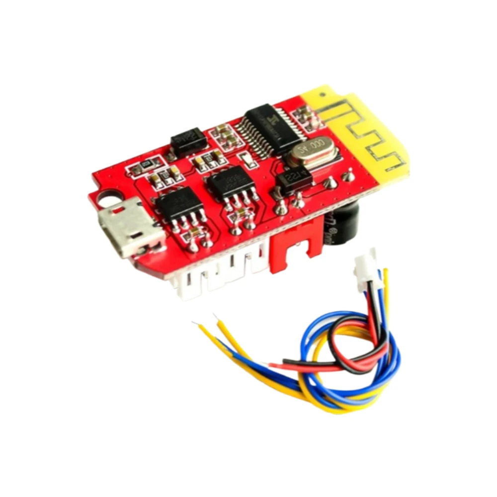 4pcs CT14 Mini Bluetooth 4.2 Stereo Audio Amplifier Board Class F 5W 5W with Charging for DIY Speaker Modification