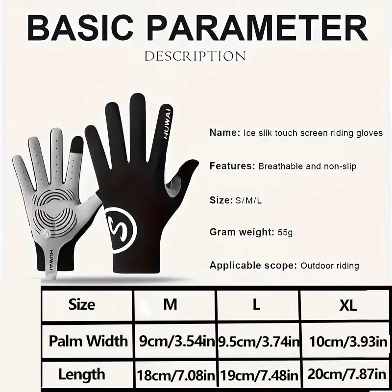 Volle Finger Radfahren Handschuhe Touchscreen Anti-slip Fahrrad Lycra Stoff Fäustlinge Bicicleta Rennrad Lange Handschuhe