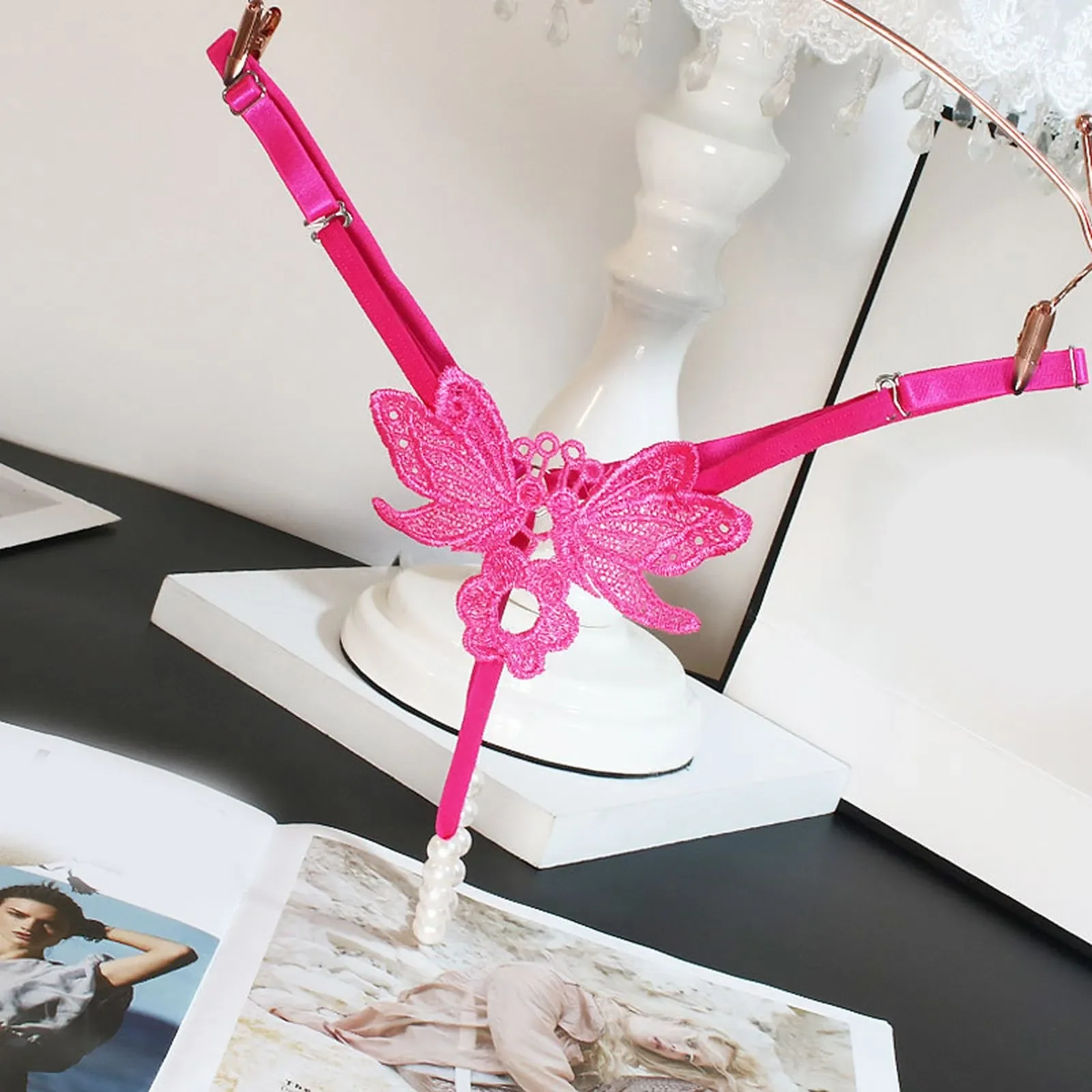 

Large pearl massage sexy thong for women, sexy and hot European and American style, no wash underwear