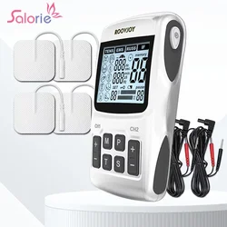 Electric EMS TENS Unit Machine Muscle Therapy Stimulator Physiotherapy Pulse Massage Device Back Neck Full Body Massager Relax