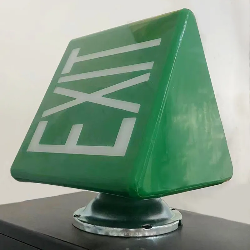 Retro European Style EXIT Acrylic Indicator Light Wall Mount Safety Exit Sign Light Box Customization