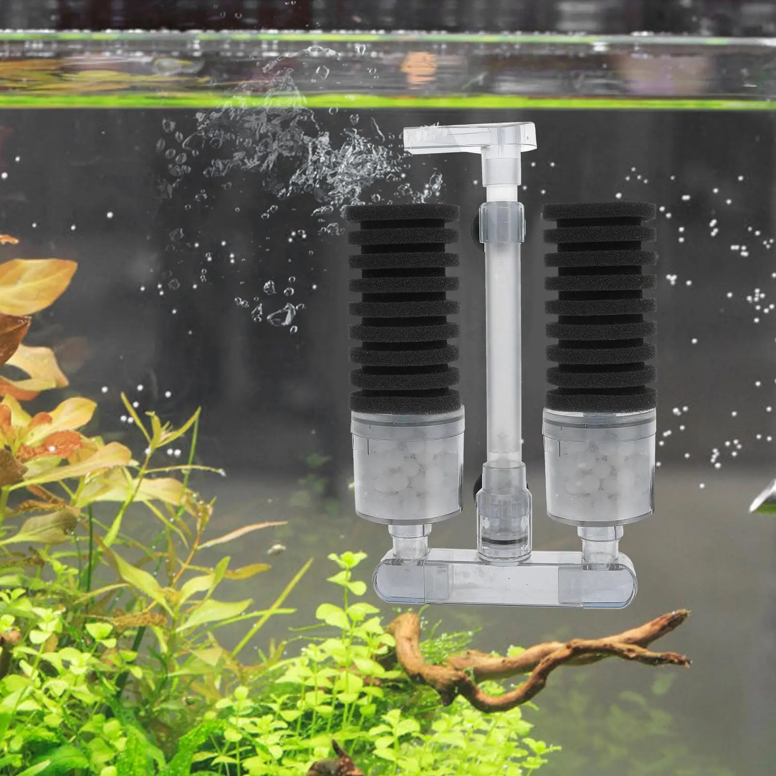 

2pcs Filter Cotton 10.8x6 Carbon Aquarium Sponge Fish Tank Accessories Replacement Practical Durable Easy Install Pet Supplies